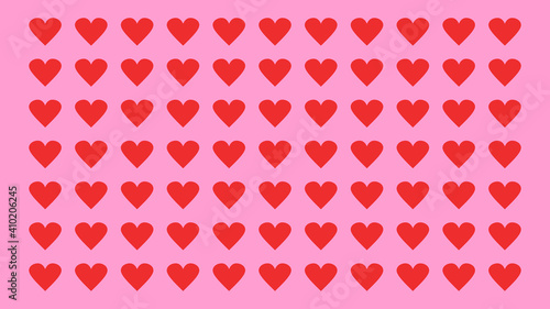 Fondo corazones rojos rosado