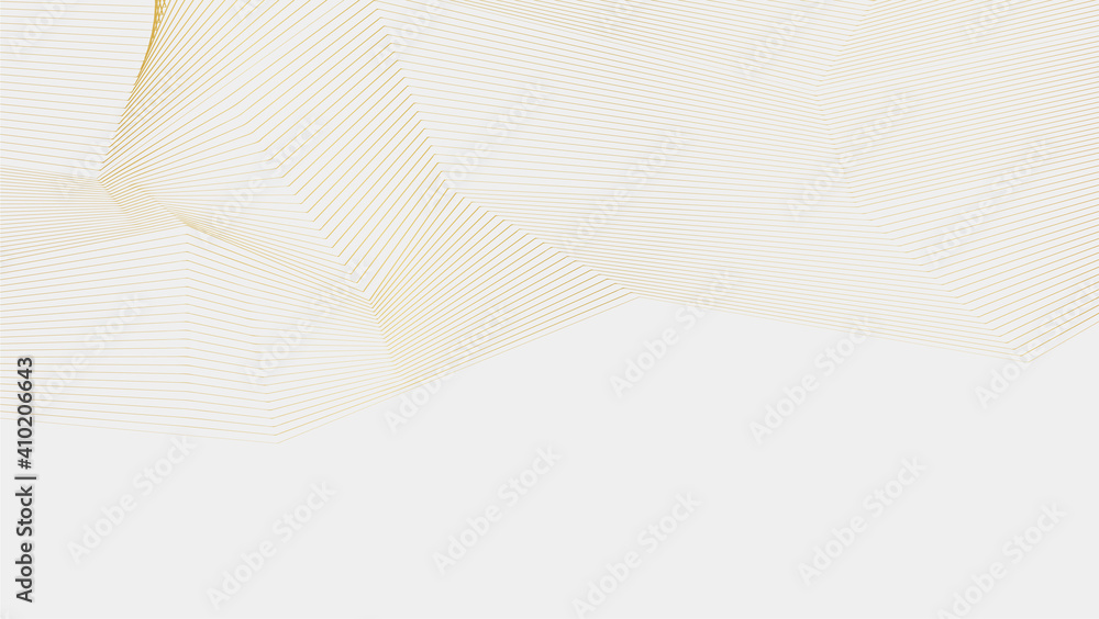 White background with gold line design White background with gold line design