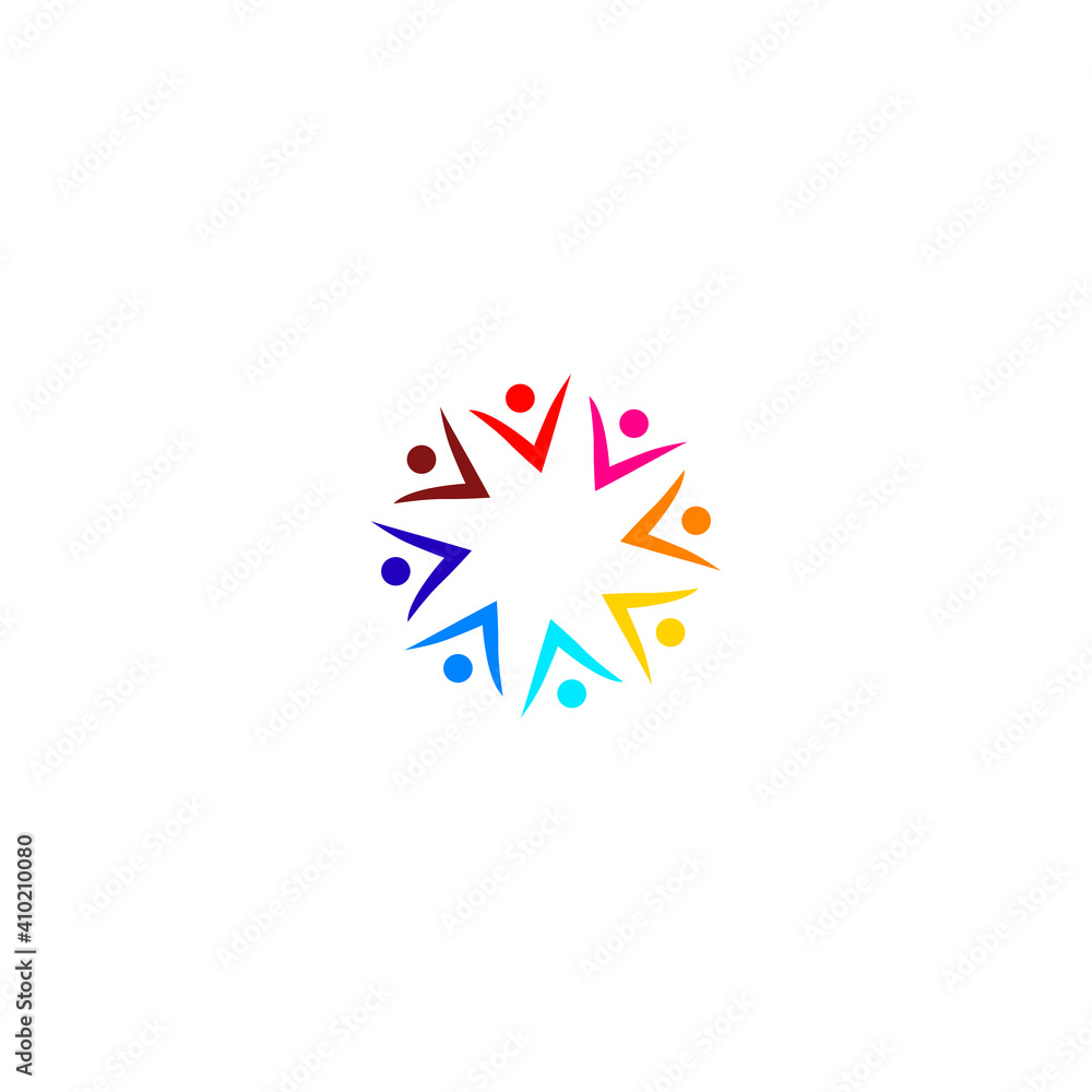 People together sign, symbol, artwork, logo isolated on white People together sign, symbol, artwork, logo isolated on white