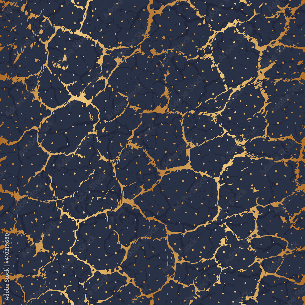 Gold cracked marble. Crackle texture. Seamless pattern. Abstract background cracks. Repeating golden crack. Effect grunge patina. Repeated cracking surface for design print, wallpaper, tile. Vector Gold cracked marble. Crackle texture. Seamless pattern. Abstract background cracks. Repeating golden crack. Effect grunge patina. Repeated cracking surface for design print, wallpaper, tile. Vector