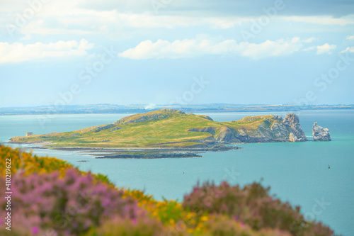 Lambay Island in the Irish Sea. Landscapes of Ireland.