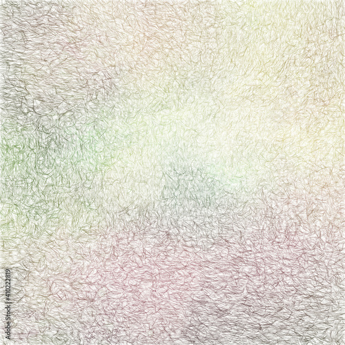 Abstract Grunge Style Colored Pencils Gradient Lines Place Text