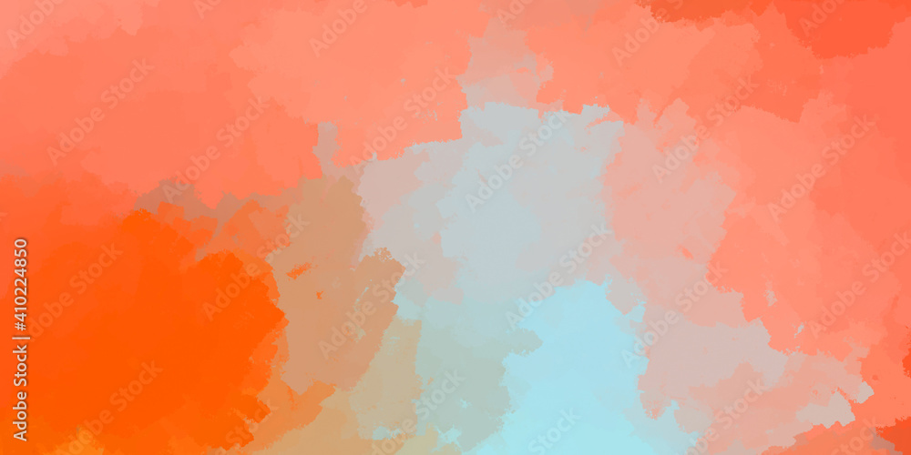 Abstract background of colorful brush strokes. Brushed vibrant wallpaper. Painted artistic creation. Unique and creative illustration.