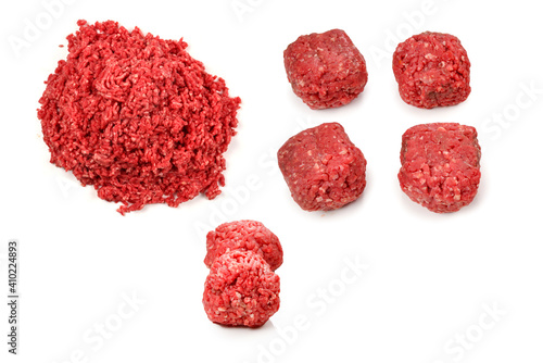 Chopped meat background.