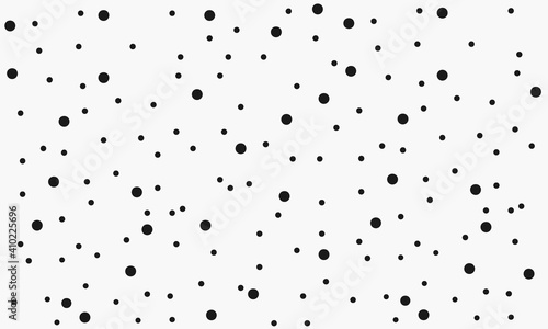 Seamless monochrome polka dot pattern. Dotted background.