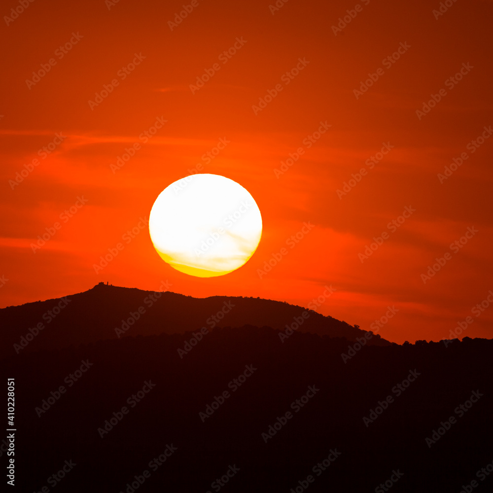 Atardecer en Sierra Morena, Jaen, Andalucia, Atardecer en Sierra Morena, Jaen, Andalucia,