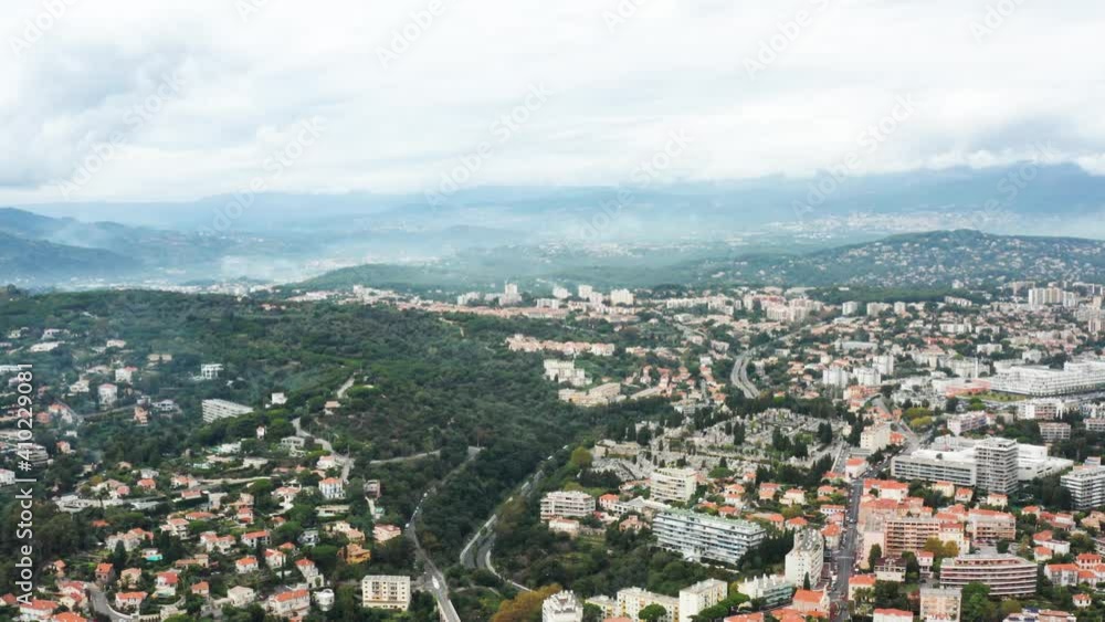 Flight over beautiful Cannes in France Flight over beautiful Cannes in France