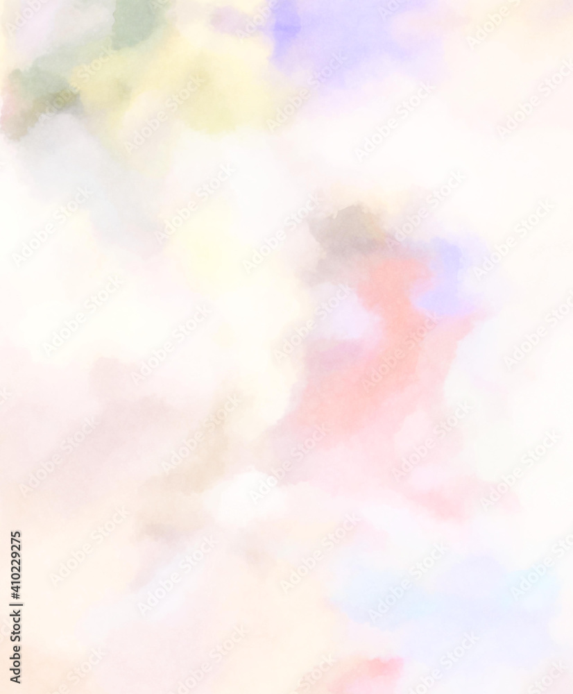 Watercolor painted background. Abstract Illustration wallpaper. Brush stroked painting. 2D Illustration.