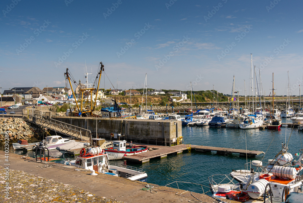 A view of Kilmore Quay in County Wexford,  Ireland
