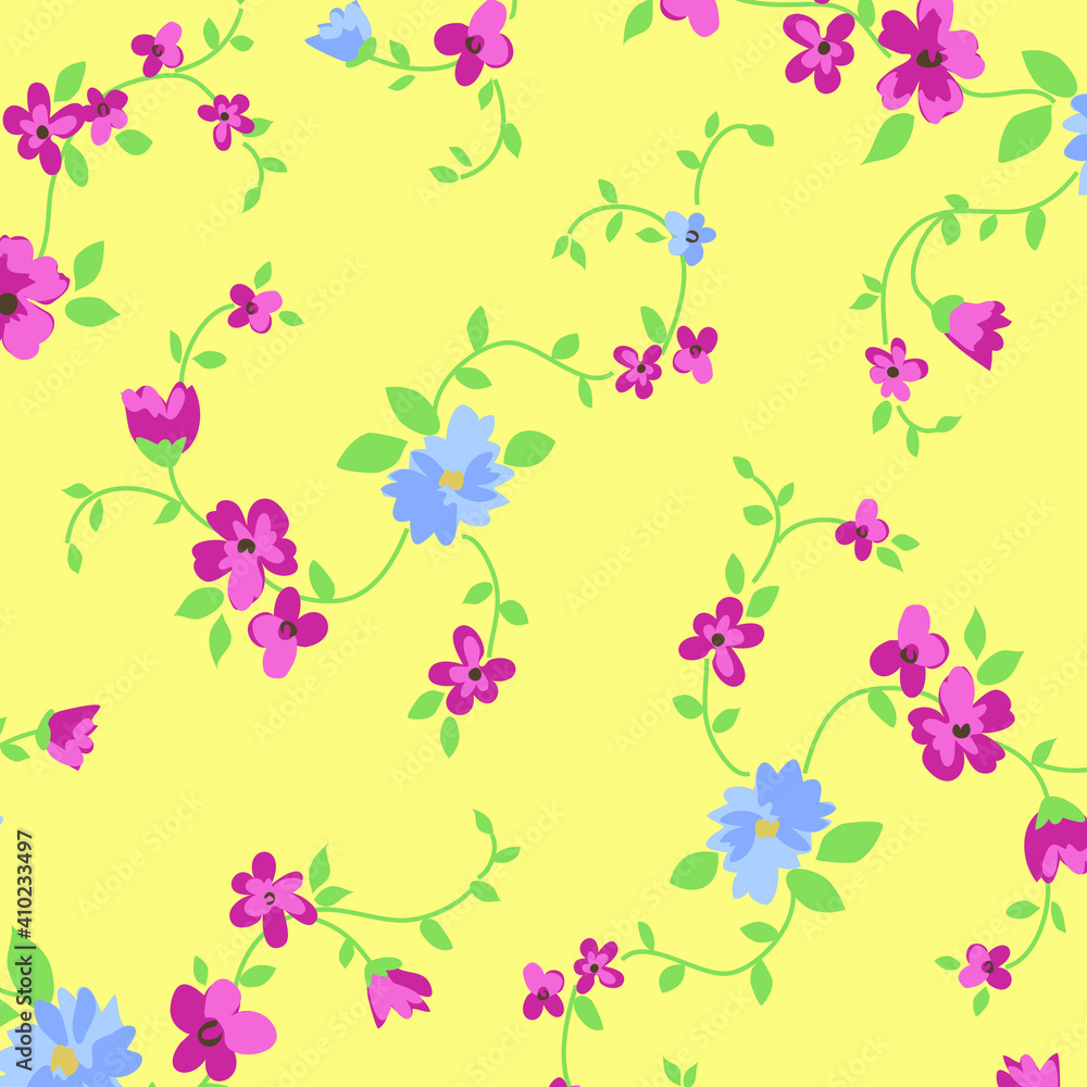 Floral seamless pattern. Hand drawn. For textile, wallpapers, print, wrapping paper. Vector stock illustration. Floral seamless pattern. Hand drawn. For textile, wallpapers, print, wrapping paper. Vector stock illustration.