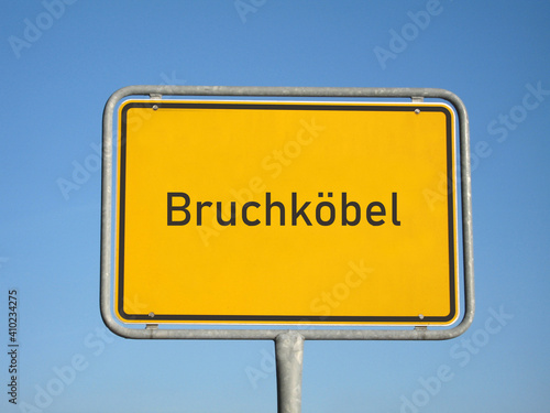 Ortsschild Bruchköbel photo