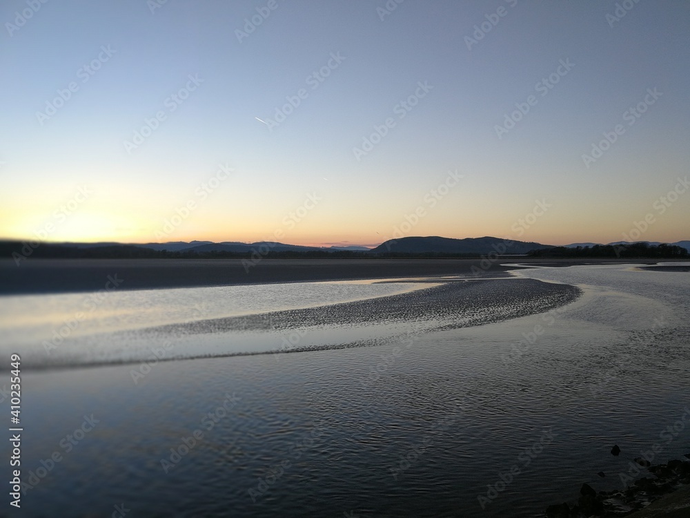 sunset on the beach