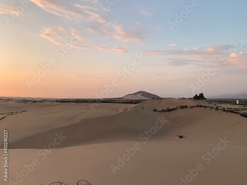 sunset on the beach