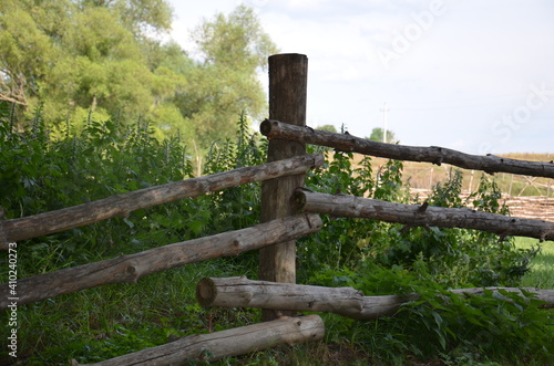 old wooden fence