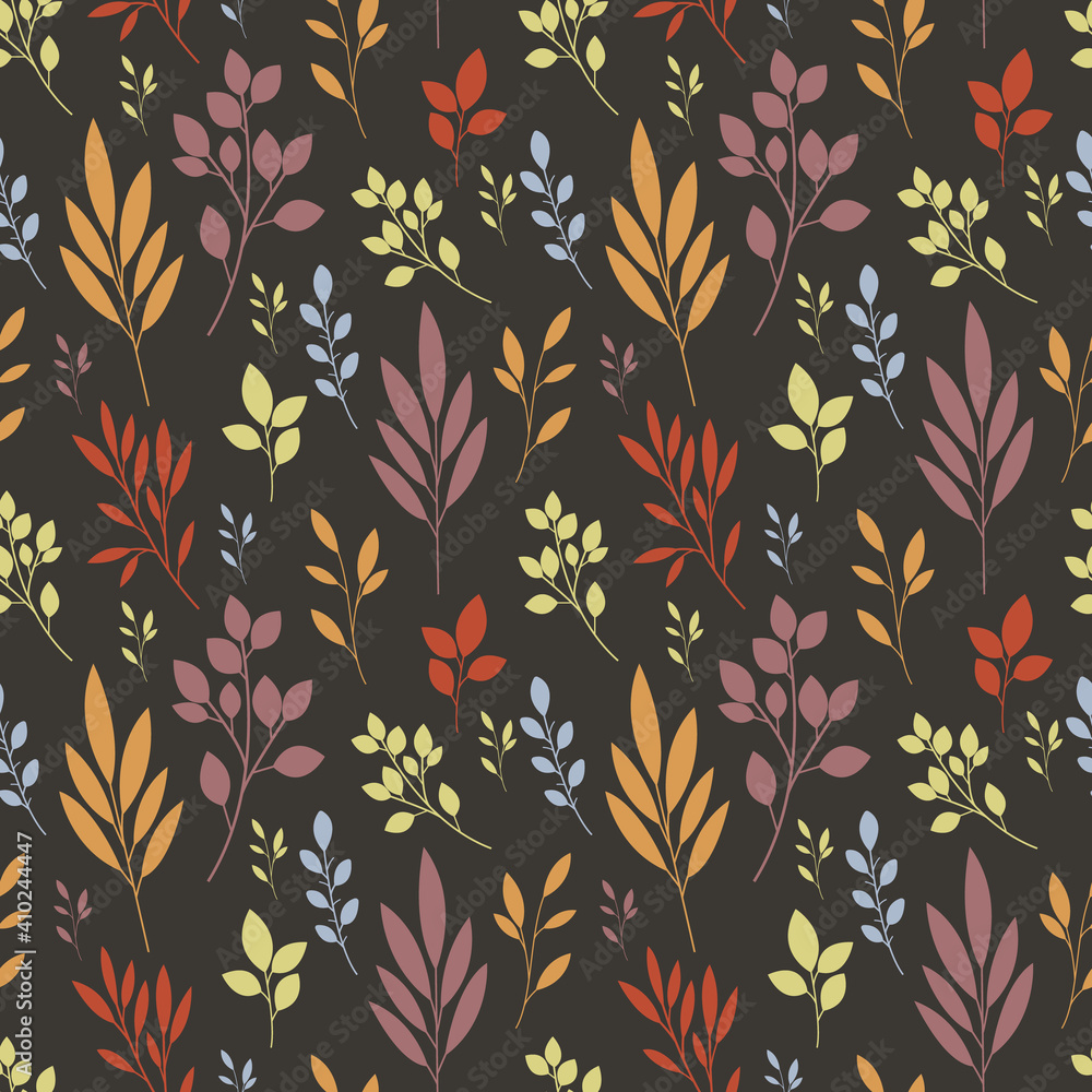 Pattern with delicate twigs and hearts on a white background. Twigs with hearts. Valentine's Day pattern. Pattern with delicate twigs and hearts on a white background. Twigs with hearts. Valentine's Day pattern.