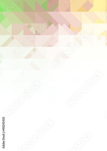 Intersecting shapes design on white background. Abstract minimalistic wallpaper. Colorful geometric template.