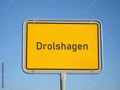 Ortsschild Drolshagen photo