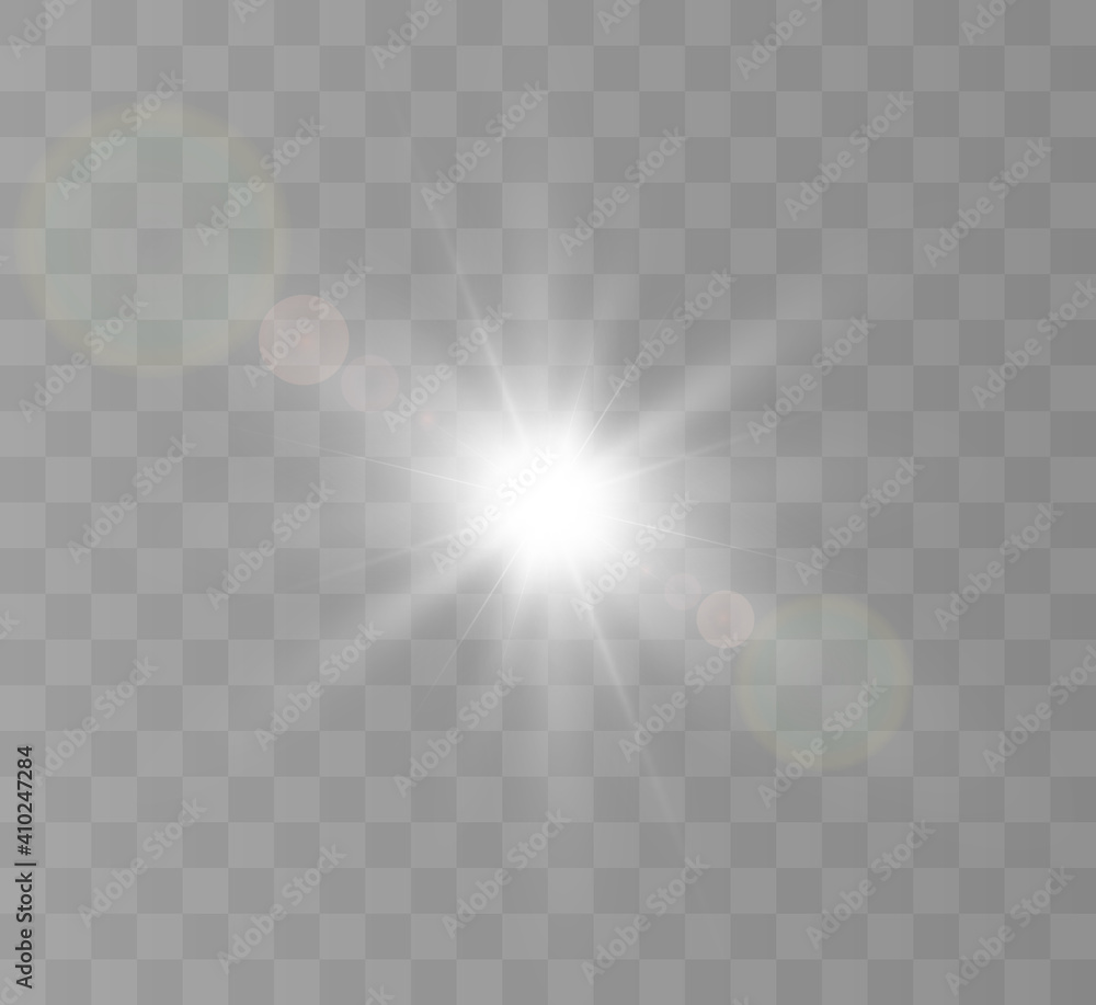 A bright flash of light flickering on a transparent background, for vector illustrations and backgrounds. A bright flash of light flickering on a transparent background, for vector illustrations and backgrounds.