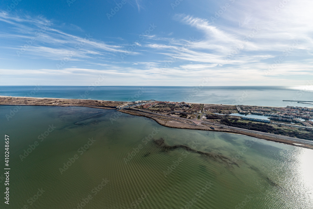 Leucate, l'ostréiculture vue du ciel

