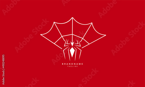 Minimal creative Spider logo. Modern spider vector