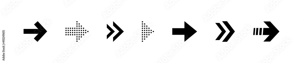 Super set different arrows mark. Collections arrows pointers. Flat style vector illustration Super set different arrows mark. Collections arrows pointers. Flat style vector illustration