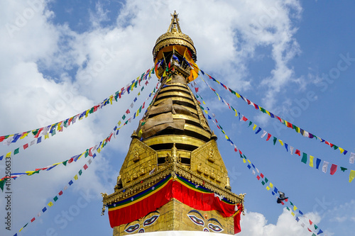 Swayambhunath monkey temple, Kathmandu, Nepal 