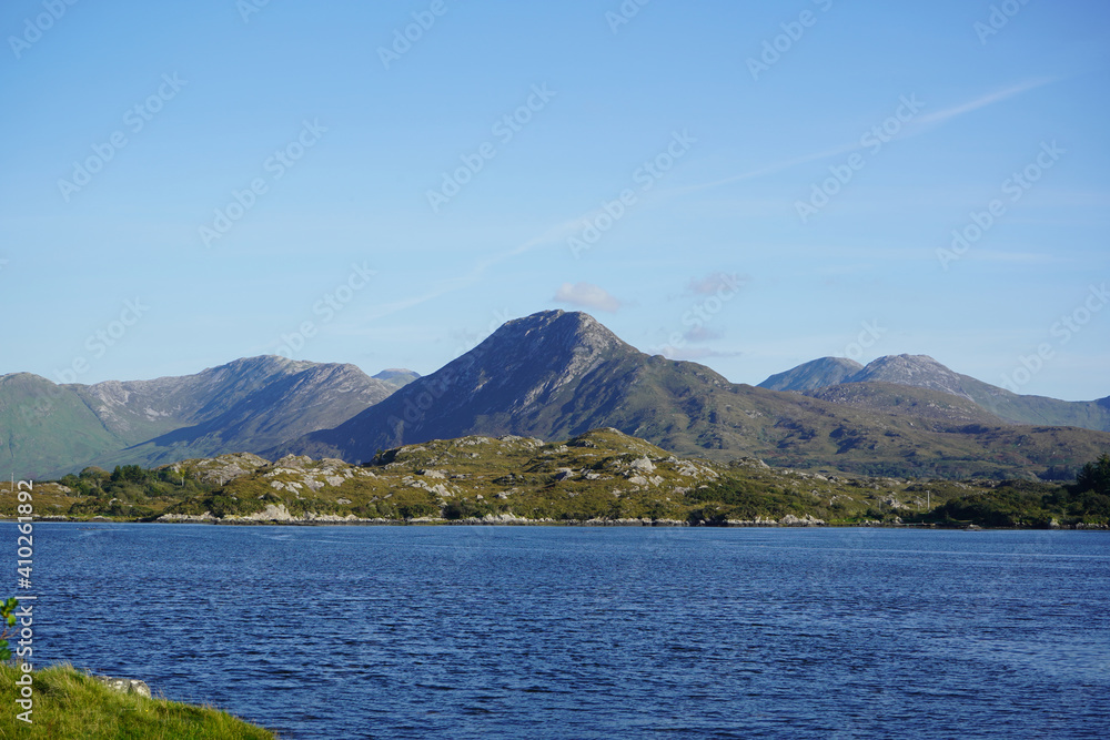 connemara mountain on a sunny clear day connemara mountain on a sunny clear day