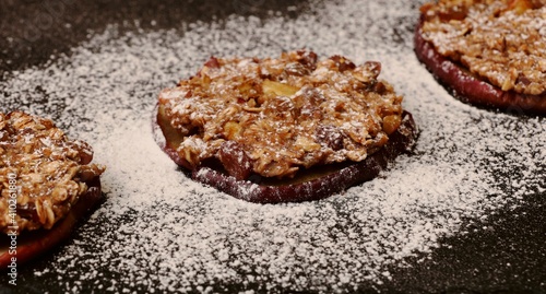 Wallpaper Mural vegetarian dish of apples healthy food delicious breakfast for children Torontodigital.ca