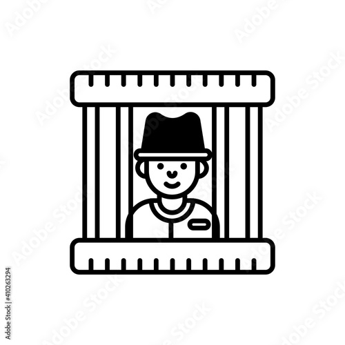 jail  vector icon style illustration. EPS 10 file