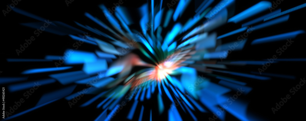 Light particle trails. Light explosion star with glowing particles and lines. Beautiful moving abstract rays background. Light particle trails. Light explosion star with glowing particles and lines. Beautiful moving abstract rays background.