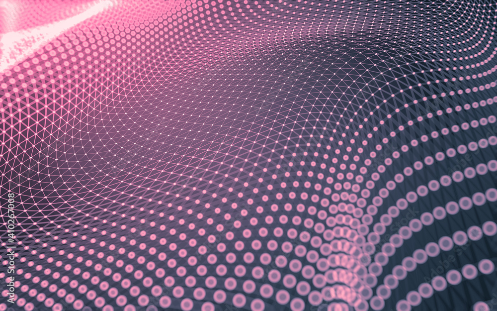Abstract background. Molecules technology with polygonal shapes, connecting dots and lines. Connection structure. Big data visualization. Abstract background. Molecules technology with polygonal shapes, connecting dots and lines. Connection structure. Big data visualization.