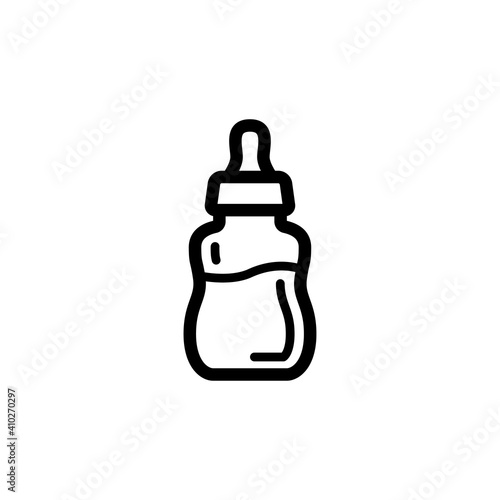 baby milk bottle icon vector design trendy