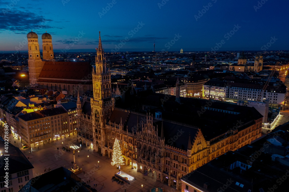 Nachtfoto München Rathaus