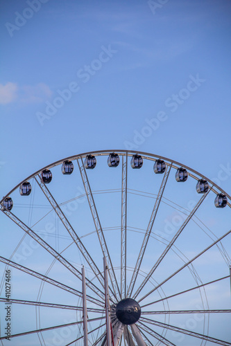 Large Ferris Wheel in Blue Sky