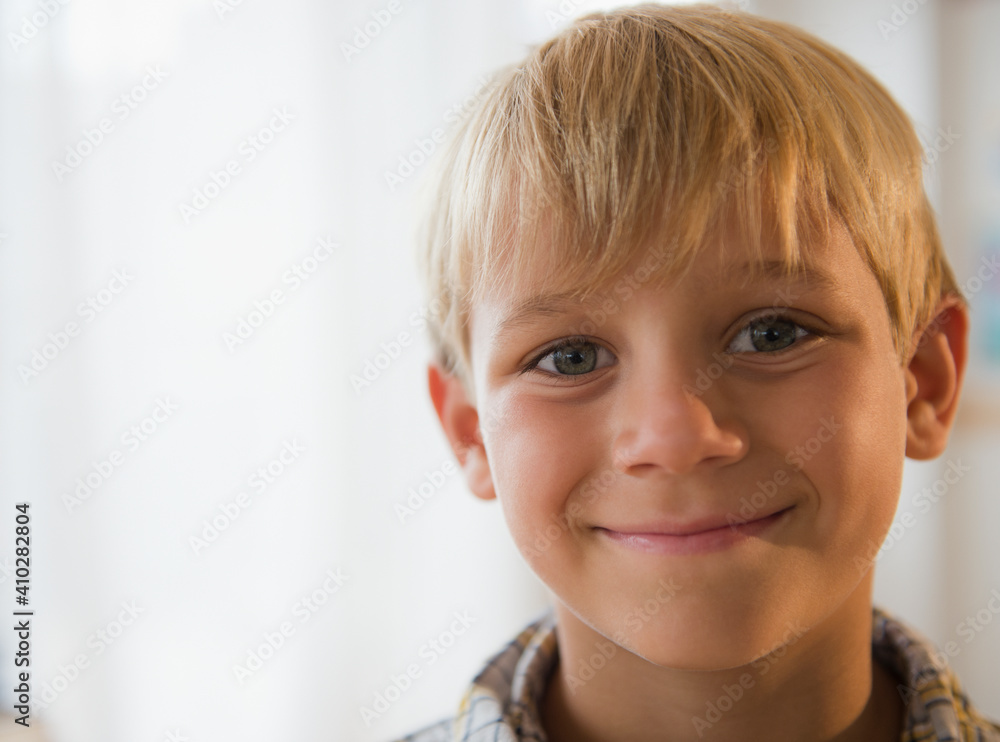 Portrait of smiling boy (8-9) Portrait of smiling boy (8-9)