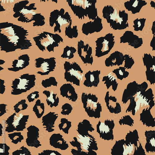 Abstract animal skin leopard seamless pattern design. Jaguar, leopard, cheetah, panther fur. Seamless camouflage background for fabric, textile, design, cover, wrapping.