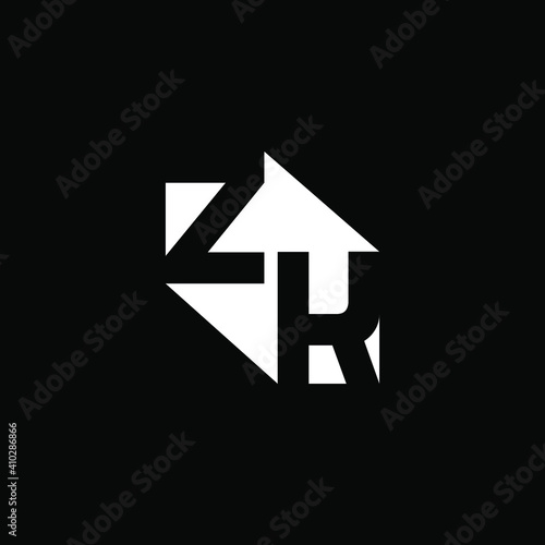 Free Download letter KZ,ZK. Monogram logo vector on black background - GFXLoad