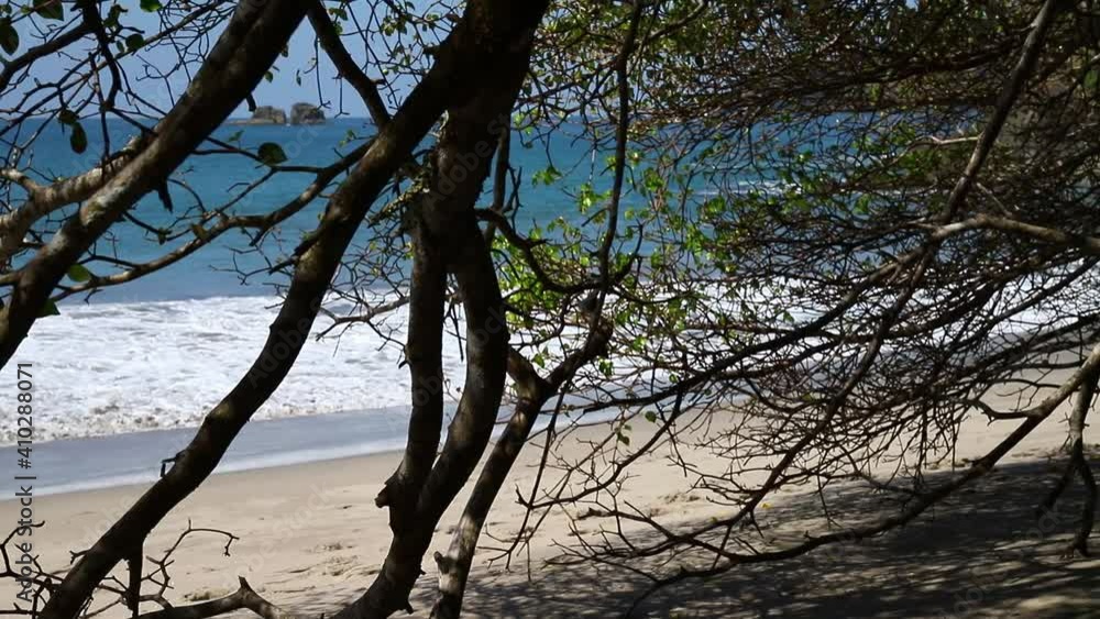View of the beach and ocean in Manuel Antonio National Park Costa Rica View of the beach and ocean in Manuel Antonio National Park Costa Rica