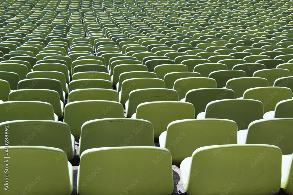 Naklejka premium empty stadium seats