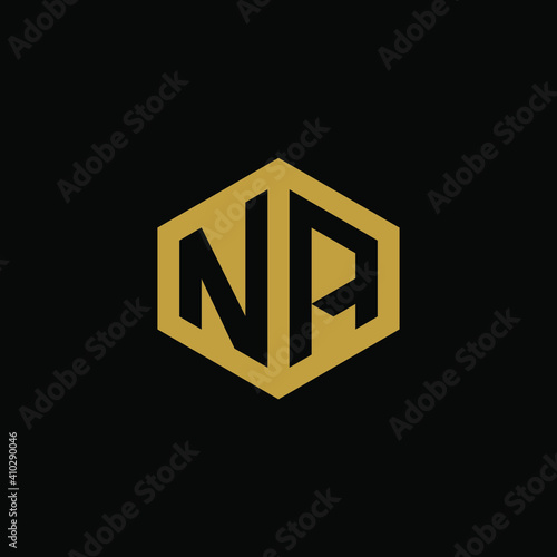 Free Download Initial letter NA hexagon logo design vector - GFXLoad