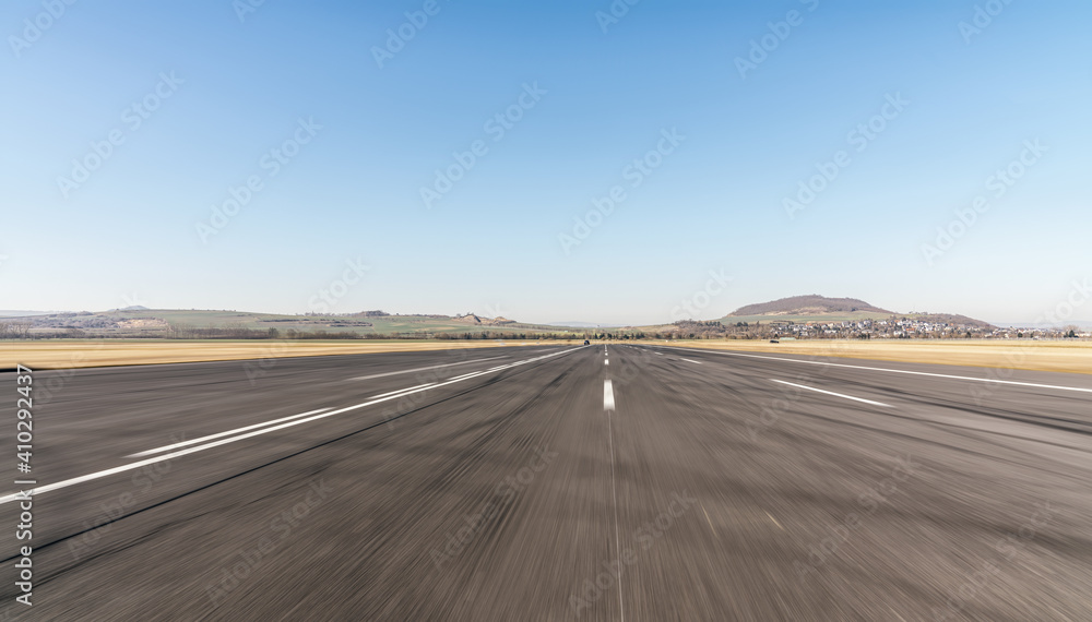 Fototapeta premium Race Car / motorcycle racetrack on a sunny day.