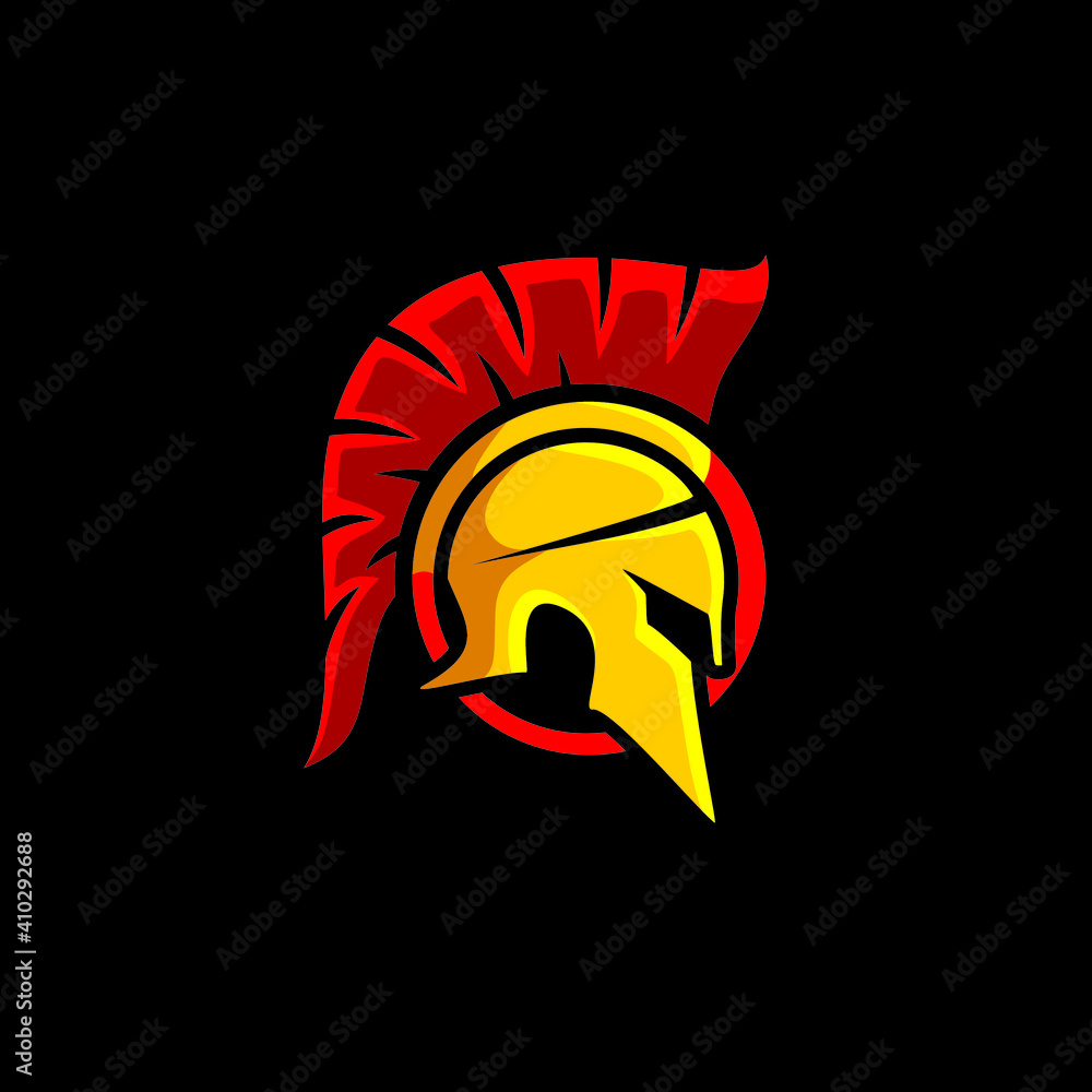 Spartan warrior symbol, emblem. Spartan helmet logo, Spartan Greek ...