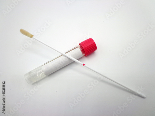 PCR test, isolated in white