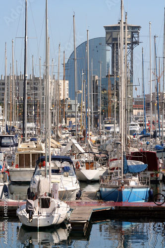 Photography Port Olimpic in Barcelona, Spain.
