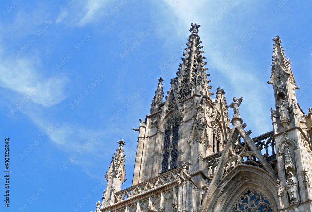 Obraz premium Barcelona Cathedral at Catalonia in Barcelona, Spain.