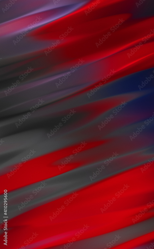 Fototapeta premium Cool background with vibrant waves of color. 2D illustration of wavy motion. Swirly colorful vibrant shapes. Abstract conceptual wallpaper.