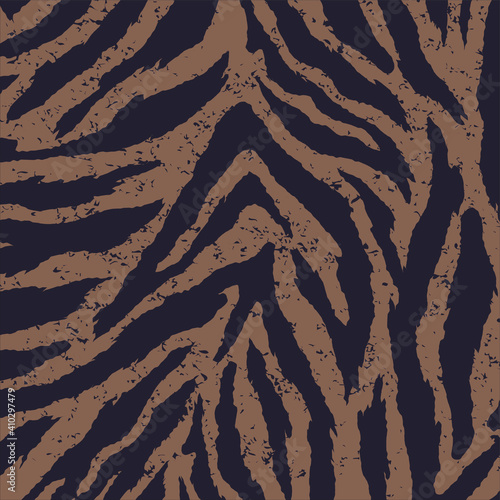 Seamless pattern with zebra fur print. Vector illustration. Exotic wild animalistic texture.  Seamless camouflage background for fabric, textile, design, cover, wrapping. Seamless camouflage backgroun