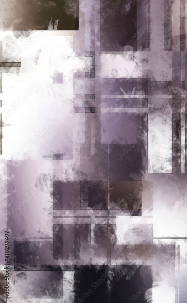 Fototapeta premium Modern art. Colorful contemporary artwork. Color strokes of paint. Brushstrokes on abstract background. Brush painting. Unique wall art.