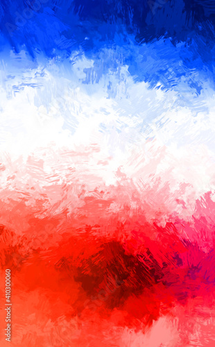 Abstract background of colorful brush strokes. Brushed vibrant wallpaper. Painted artistic creation. Unique and creative illustration.