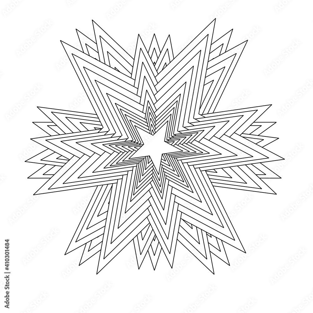 From edited star outline to 3d abstract ornament From edited star outline to 3d abstract ornament